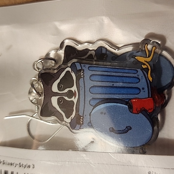 Earrings - Trash Panda NWT - Picture 2 of 2